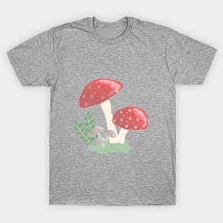 mushrooms in a mushroom patch T-Shirt